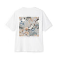 Crane Floral Print Tee | Japanese Crane Ukiyo-e Back Graphic